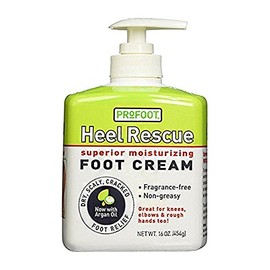 Profoot Care Heel Rescue Crema hidratante superior para pies, 16 onzas (paquete de 2)