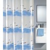 Kleine Wolke 733 Textile Shower Curtain Seaside Design Crocus Blue