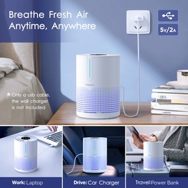 KOIOS Home HEPA Air Purifier Room H13 Heap Air Cleaner for Allergies Smoke Mold Odor