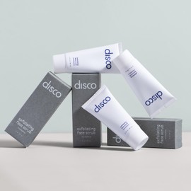 Disco Men’s Renewing Face Scrub – Natural & Organic Deep Exfoliating Cleanser & Pre Shave Wash, Soften, Remove Blackheads & Ingrown Hair, Eucalyptus, Paraben-Free with Coffee Extract, AHA & BHA, 2oz