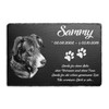Chrisck Design Animal Gravestone Memorial Stone Made of Slate, 30