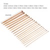 GOTOTOP Knitting Needles Set, 18 Sizes Single Pointed Carbonized Bamboo