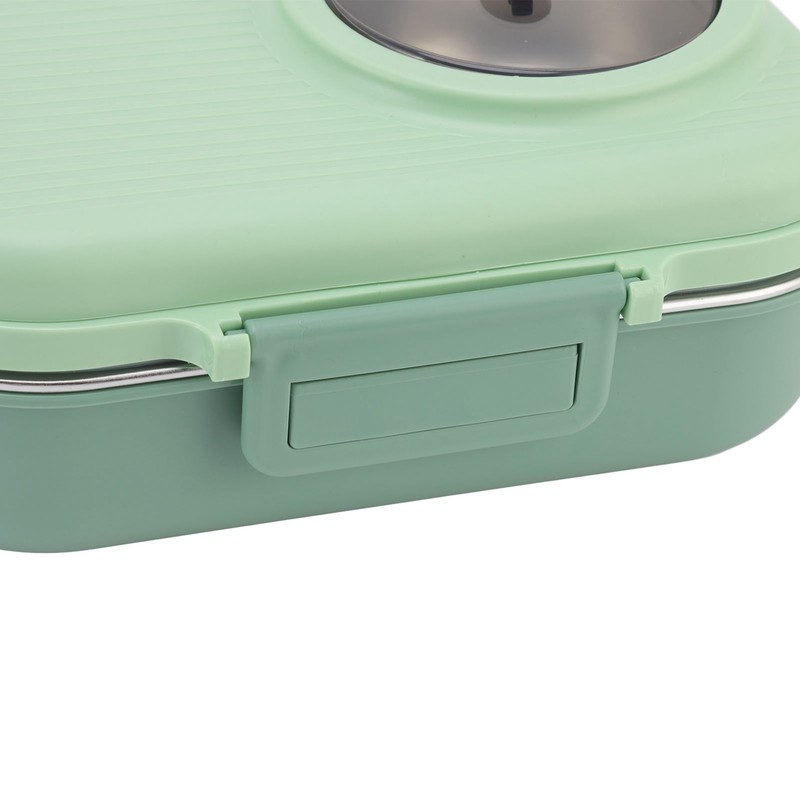 Thermal Lunch Box 1100ml Double Layer 3 Grid Design 304