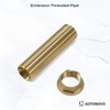 gotonovo Faucet Fittings Nipple Locknut Kit Extension Threaded Pipe Longer