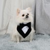cyeollo 2pack Dog Tuxedo Wedding Bandana Costume for Small Dogs