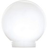 6 Inch White Acrylic Lamp Post Globe with 3.24 Inch