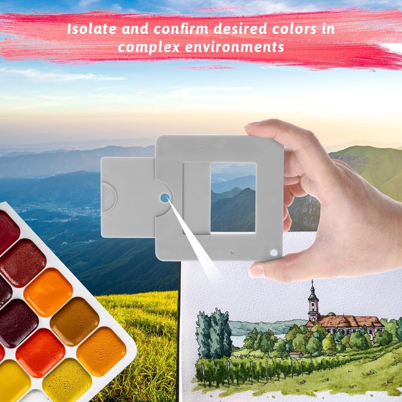 HKYLRAT View Catcher, 3.5x3.5 Inch Sliding View Finder Portable Photography