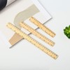 QincLing 3 PCS Wooden Ruler, Flat Ruler Vintage Ruler Teaching