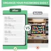 Password Book with Alphabetical Tabs, 4.5"x5.9"Small Pocket Password Keeper Book,