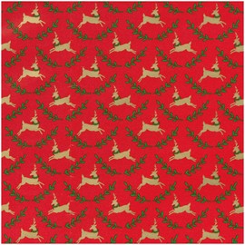 Caspari Little Reindeer Gift Wrap - One 30" x 8' Roll