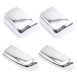 Zreneyfex 1 Pair 23444125 23444126 Tow Mirror Cap Covers, Chromed Tow Mirror Caps, Replacement for Chevy Silverado Replacement for GMC Sierra 2014-2019, 23444119 23444120