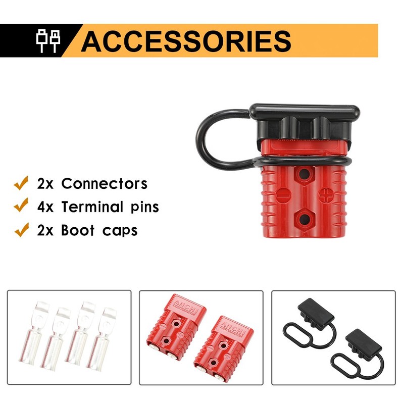 BUNKER INDUST 175A 1/0AWG Battery Quick Connect Wire Harness Plug