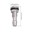 BQLZR RC Boat Water Nipple M6 Thread Silver Outlet Nozzle