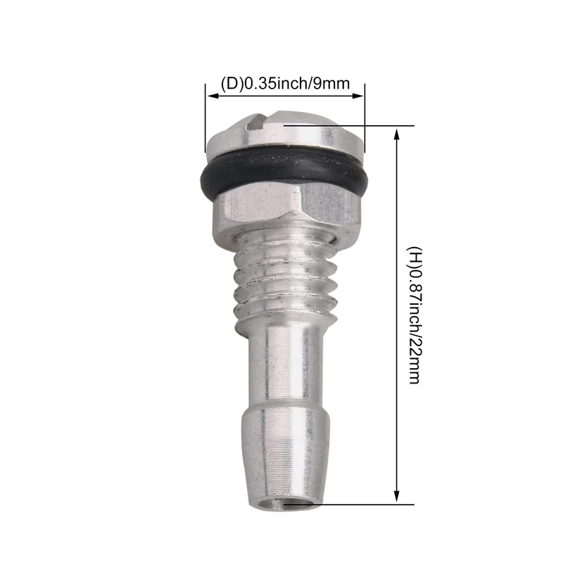 BQLZR RC Boat Water Nipple M6 Thread Silver Outlet Nozzle