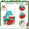 Zhehao Christmas Kids Apron Children Xmas Cooking Aprons Holiday Santa