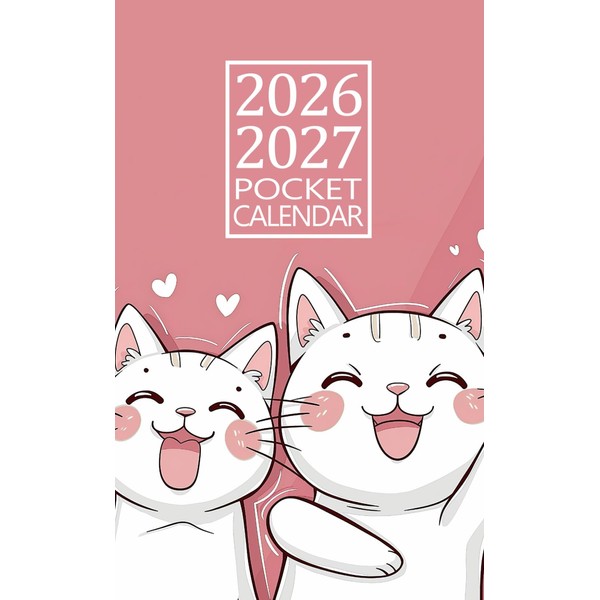 Pocket Calendar 2026-2027: 2 Year Small Planner January 2026 -
