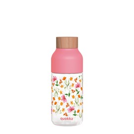 Quokka Ice Pink Flowers | Bottle Made from Ecozen 570 ml
