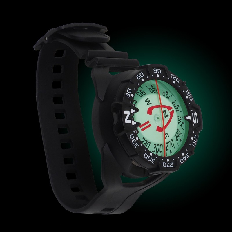 SAEKODIVE Wrist Compass - Glow in The Dark, Waterproof Dive