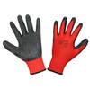 12 Pairs Latex Coated Builders Work Safety Glove (Large, Red)
