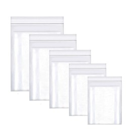 huruirui Pack of 900 Ziplock Bags, Zip Bags, Resealable Transparent Plastic Bags, Small Sealing Bags, 9 Sizes, Zip Bag Set, Small Ziplock Bags, Waterproof, 100 μm