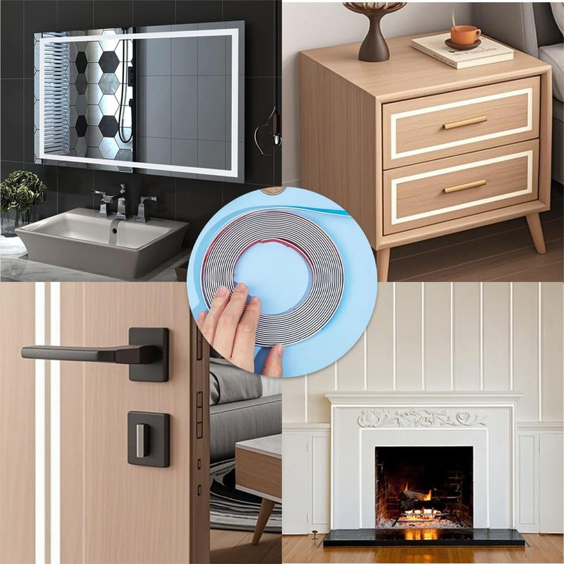 Peel and Stick Wall Moulding Panels Panelling Kit Coving for