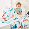 Wajade Airplane Blanket for Boys Soft Fleece Cute Aircraft Blanket