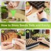 SMUJU 【80 Slots】 Seed Storage Organizer, Sturdy Seed Organizer Storage