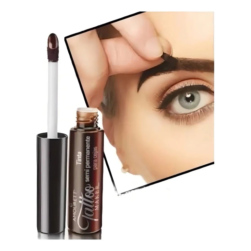 Tinta Semipermanent Cejas Tattoo Larga Duración Peel Off 24h Color