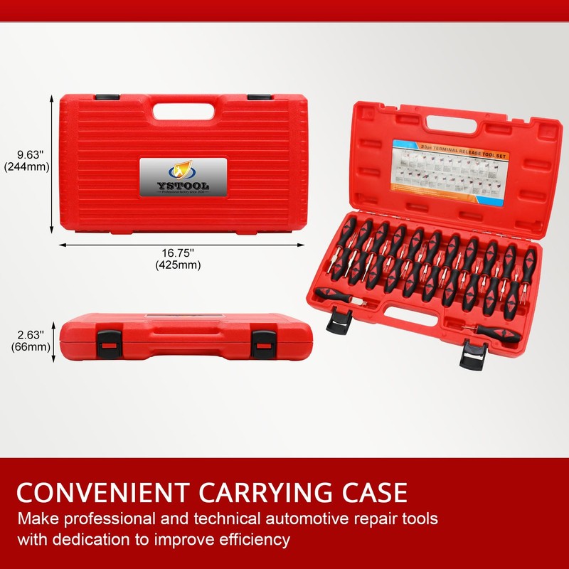 YSTOOL Terminal Release Kit, Universal Wire Connector Removal Pin Extractor