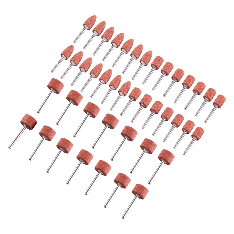 AOMIKITSTU 42-Piece Corundum Grinding Tip Set, Sanding Sleeve Set Accessories,