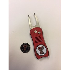 Texas Tech Red Raiders Switchblade Divot Tool, Bonus Marker, New