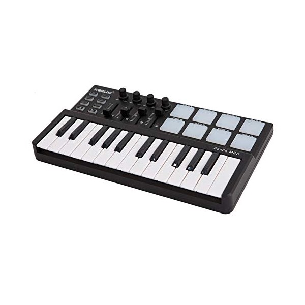 Btuty 25-Key MIDI Keyboard Panda mini Portable Mini Drum Pad