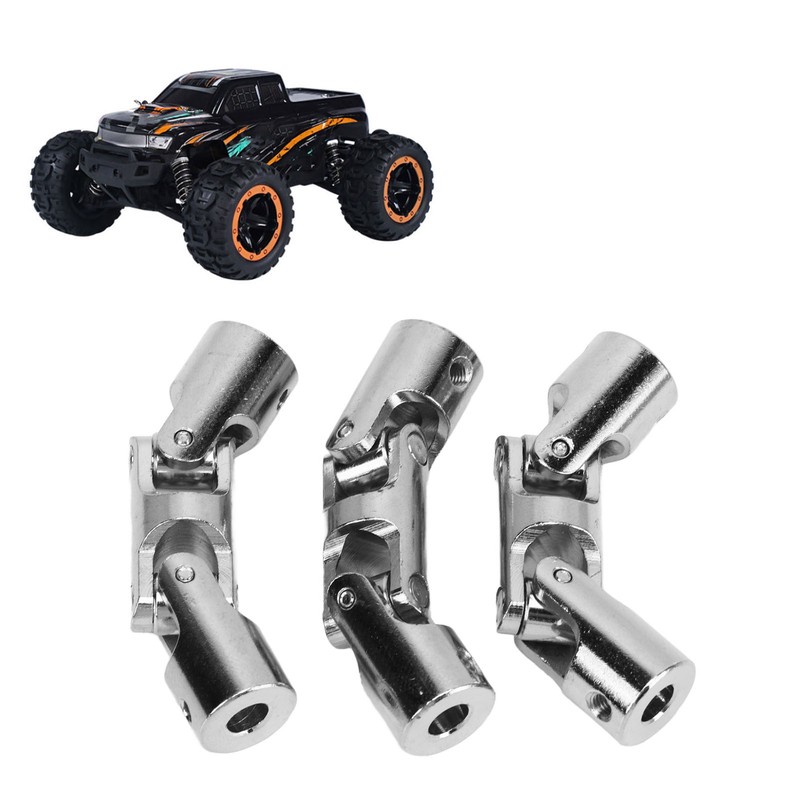 3Pcs 5mm to 5mm Inner Dia Rotatable Universal Steering Shaft