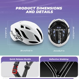 ROCKBROS Bike Helmet Lightweight Cycling Helmet for Men Women Adult Breathable Mountain Bike Helmet 57-61cm Adjustable Road Bike Helmet with 19 Colors