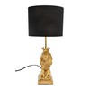Creative Co-Op Lion Shaped Table Lamp with Black Shade