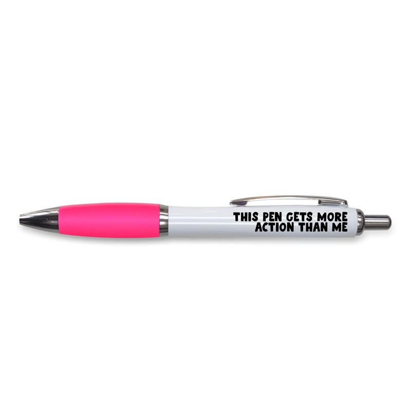 Tongue in Peach Funny Gift for Ballpoint Pen, Work Colleague,