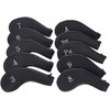 ANCLLO 10 Pack Zipper Golf Club Iron Head Covers Iron