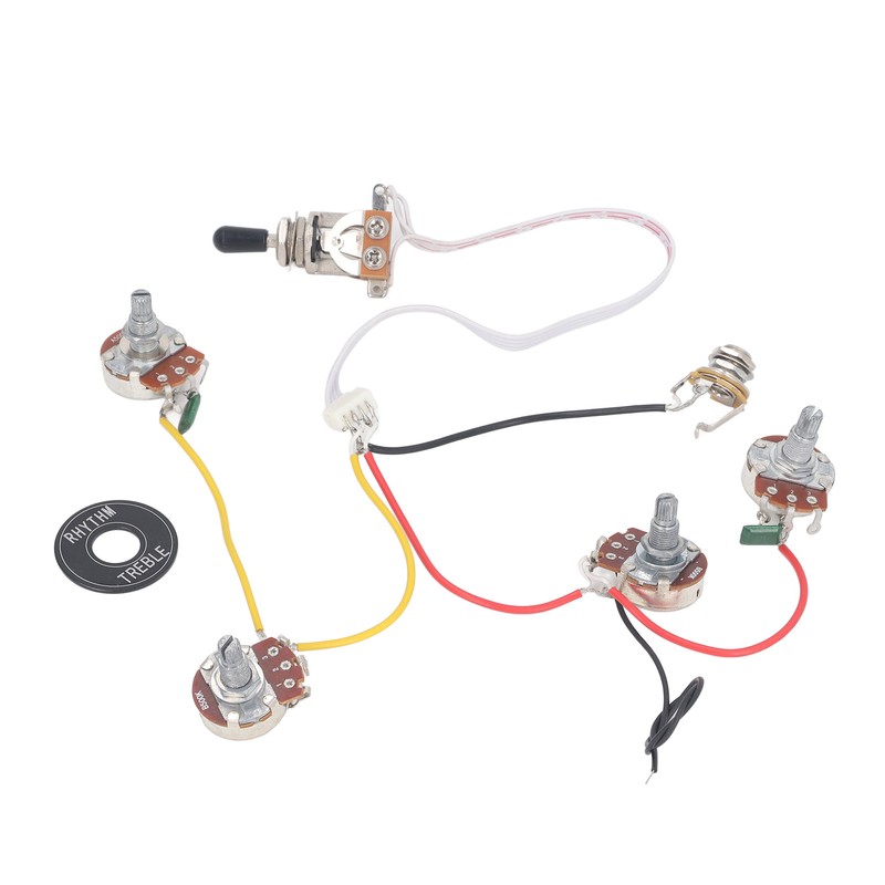 Electric Guitar Wiring Harness Kit 3 Way Toggle Switch 500K