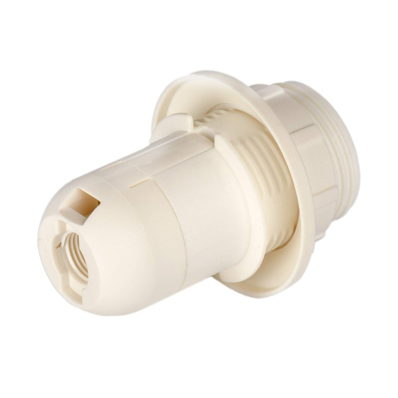 E14 lamp holder (PBT), threaded socket (short version) with mounting