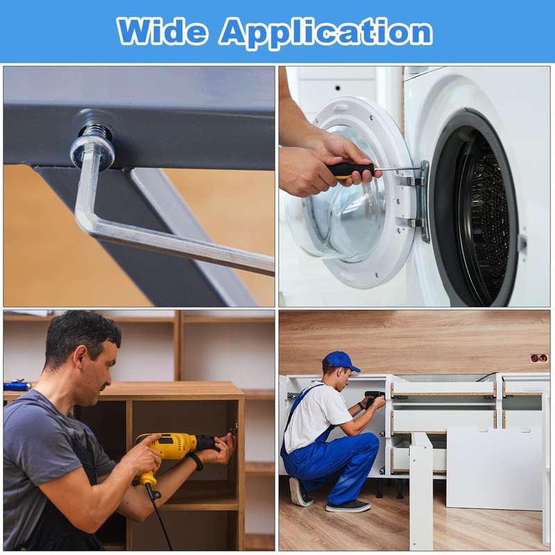 sourcing map 25Pcs M6-1x12mm Flanged Button Head Socket Cap Screws,