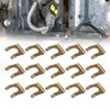 1 Pack 15 Pcs Brake Line Clips U-Shaped Metal Brake