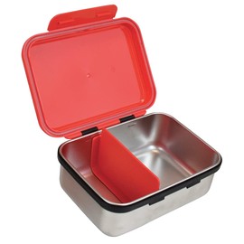 Miraculous Fun House 006086 Ladybug Brotdose für Kinder, Edelstahl, Höhe 6,5 x Länge 17 x Tiefe 13,5 cm, Rot