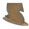 Rostikal Praying Rust Decorative Angel 30 cm Metal Decorative Figure