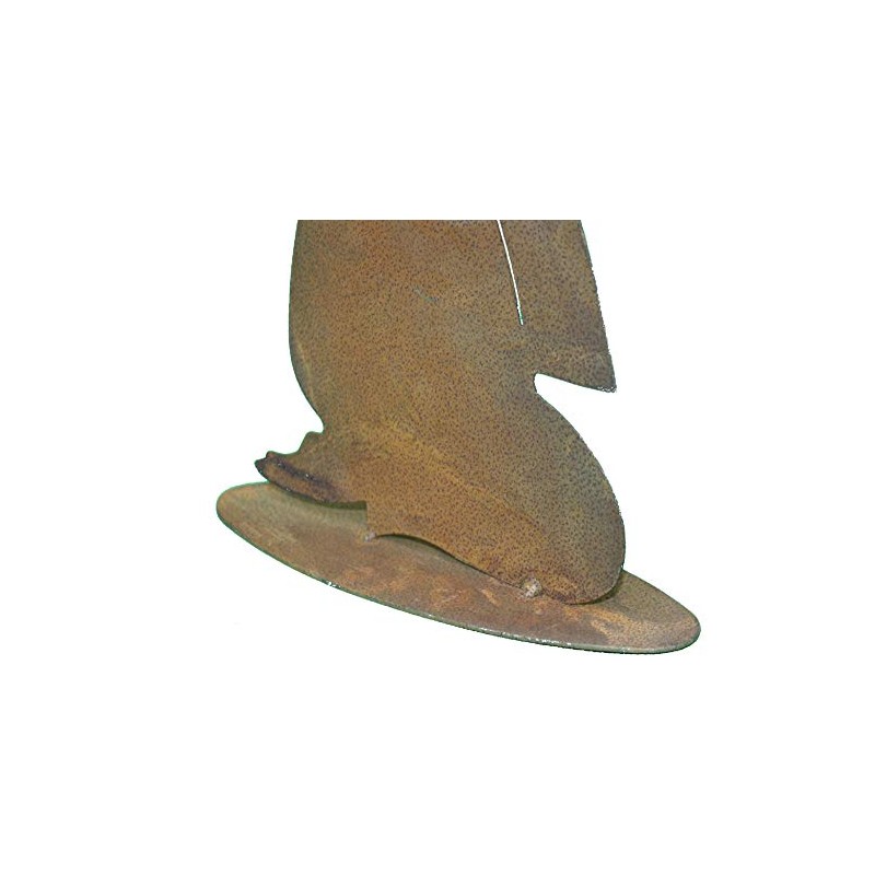 Rostikal Praying Rust Decorative Angel 30 cm Metal Decorative Figure
