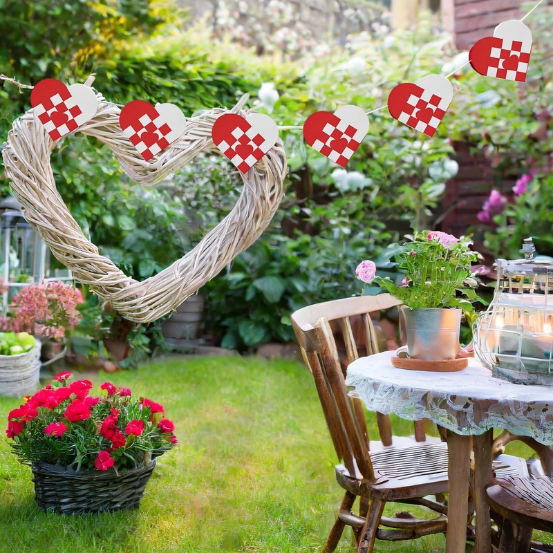 12 DIY Danish Heart Baskets. 4x4 Checkered Pattern with Central