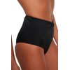 TRENDYOL Women's V Cut High Waist Bikini Bottoms, black