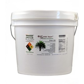 Palm Oil - RSPO Certified - Sustainable - Food Grade - Kosher - Not Hydrogenated - 8 lbs in a 1 Gallon Pail - HDPE microwavable Container with resealable lid and Removable Handle