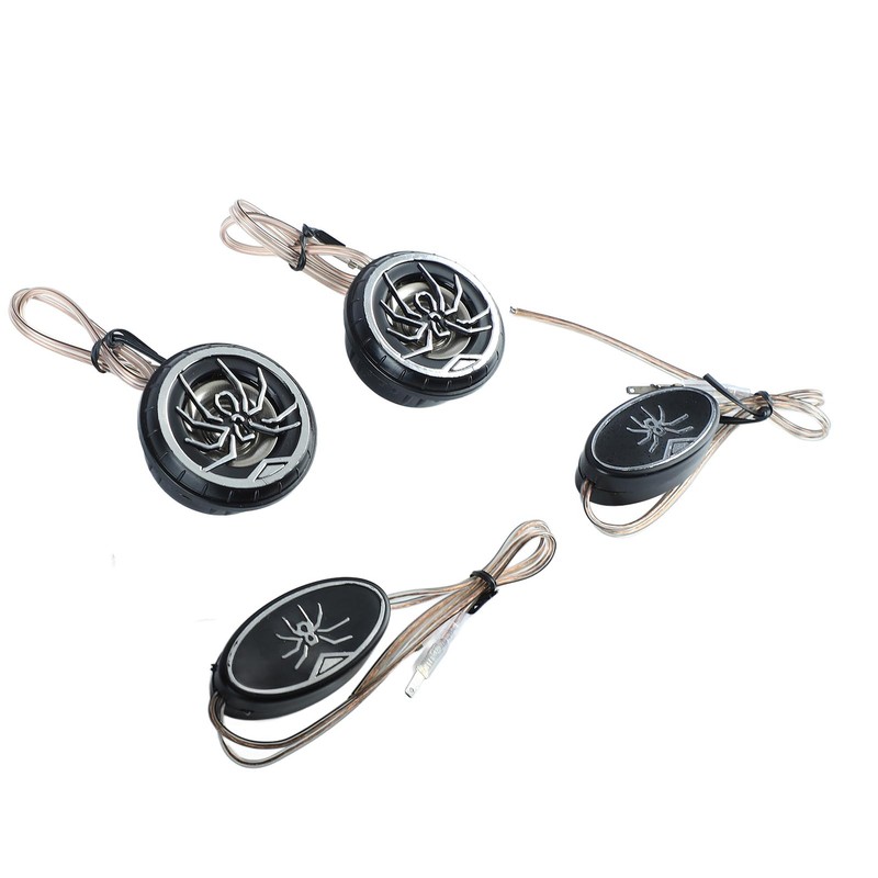 Car Loudspeakers Stereo Round Tweeter with Chrome Plated Spider Pattern