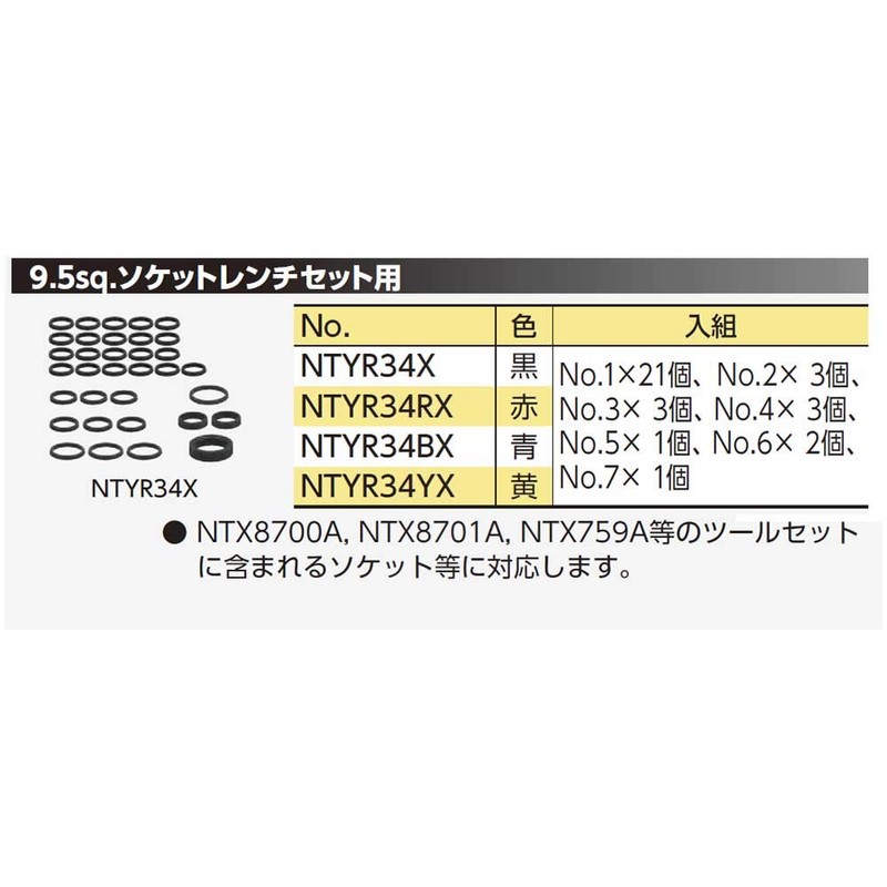 KTC (ke-te-si-) nepurosu 9.5 mm (3 8/) Socket Set for