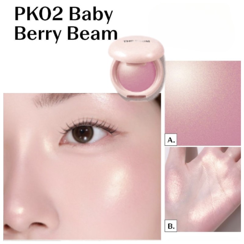 THE SAEM Glam Perfection Baked Highlighter 5.5g, Shade:02 PK02 Baby